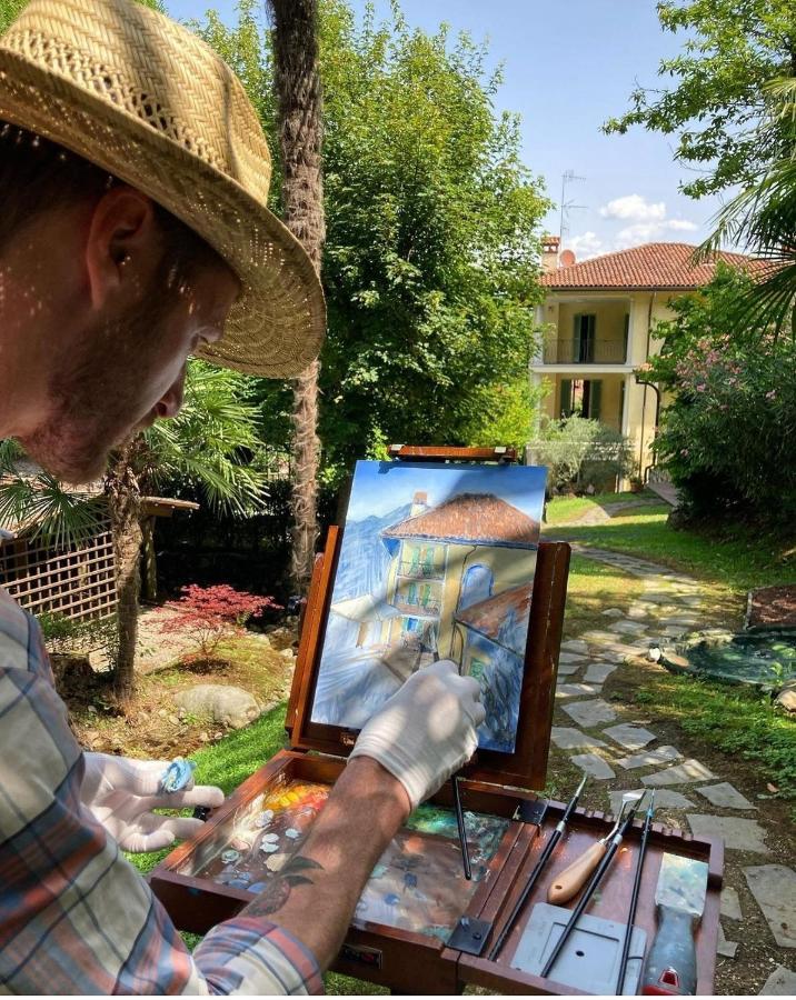 L'Ortensia Della Villa Isabella, Camera Con Vista Lago, Balcone Sul Parco E Bagno Esclusivo All'Esterno Della Camera Stresa Extérieur photo